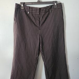 Pinstripe Black Dress Pants